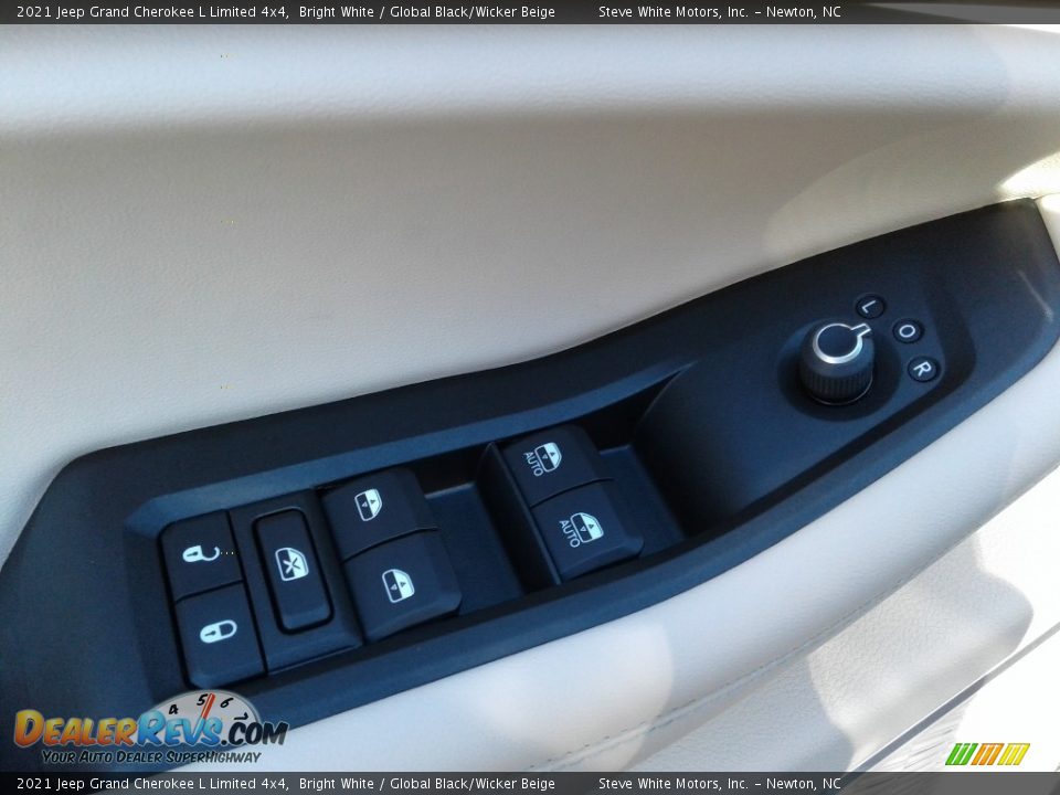 2021 Jeep Grand Cherokee L Limited 4x4 Bright White / Global Black/Wicker Beige Photo #11