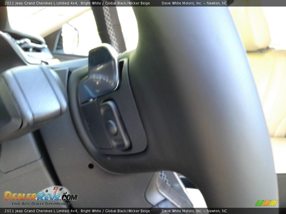 2021 Jeep Grand Cherokee L Limited 4x4 Bright White / Global Black/Wicker Beige Photo #12