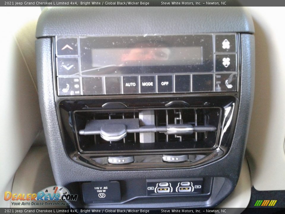 2021 Jeep Grand Cherokee L Limited 4x4 Bright White / Global Black/Wicker Beige Photo #15