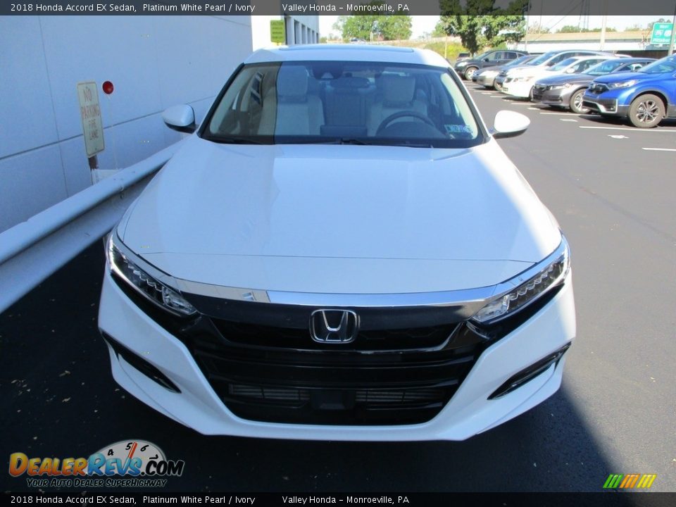 2018 Honda Accord EX Sedan Platinum White Pearl / Ivory Photo #8