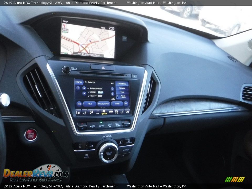 2019 Acura MDX Technology SH-AWD White Diamond Pearl / Parchment Photo #20