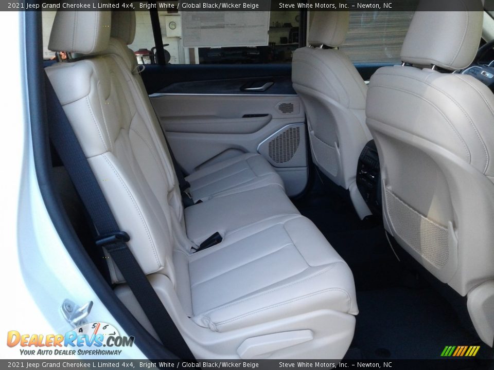 2021 Jeep Grand Cherokee L Limited 4x4 Bright White / Global Black/Wicker Beige Photo #18