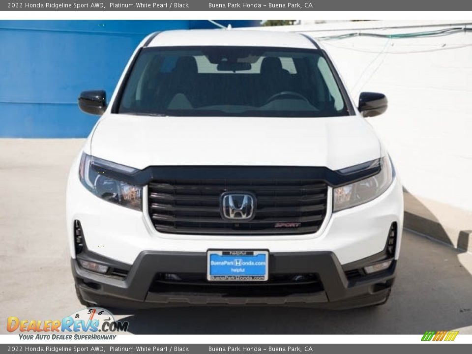 2022 Honda Ridgeline Sport AWD Platinum White Pearl / Black Photo #3