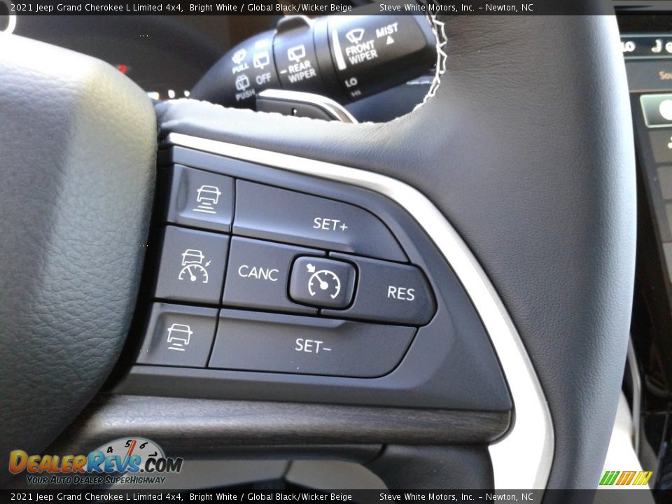 2021 Jeep Grand Cherokee L Limited 4x4 Bright White / Global Black/Wicker Beige Photo #22