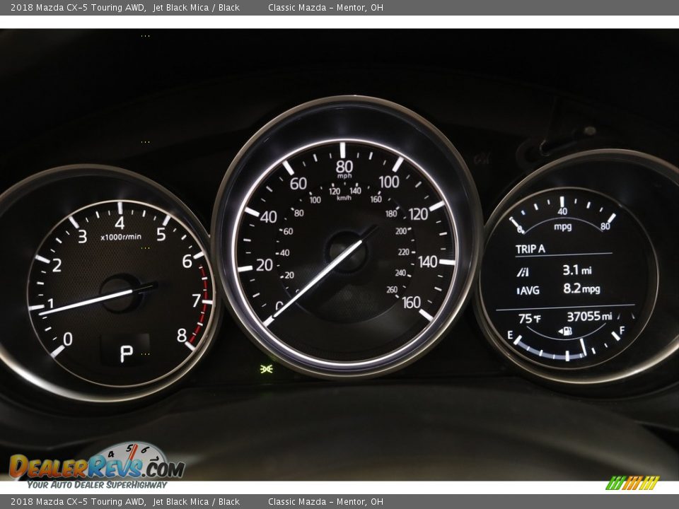 2018 Mazda CX-5 Touring AWD Jet Black Mica / Black Photo #8