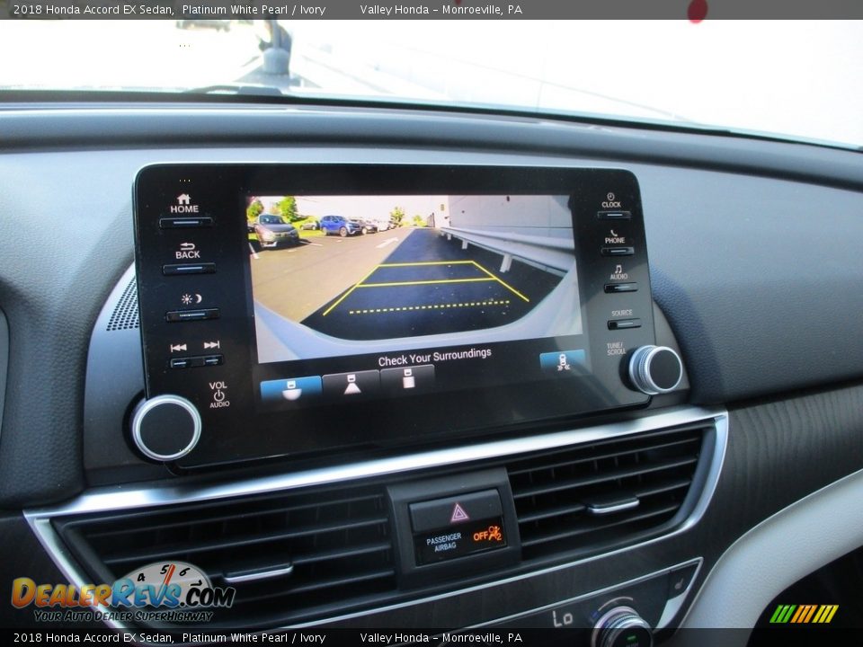 2018 Honda Accord EX Sedan Platinum White Pearl / Ivory Photo #16