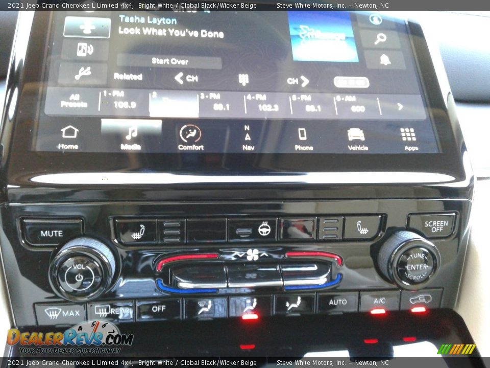 2021 Jeep Grand Cherokee L Limited 4x4 Bright White / Global Black/Wicker Beige Photo #27