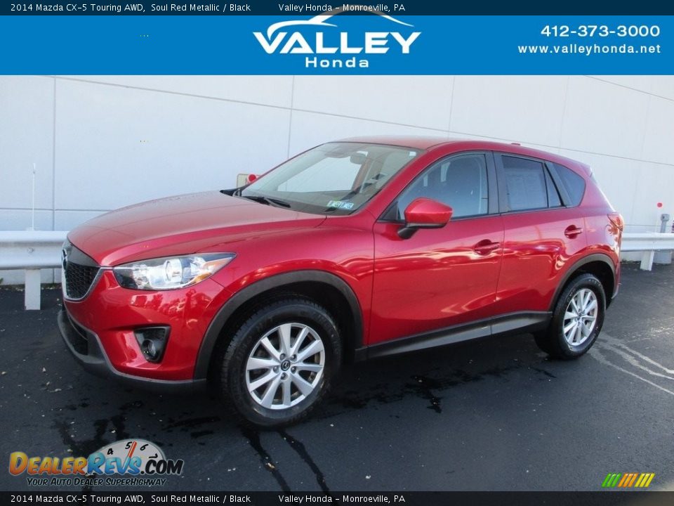 2014 Mazda CX-5 Touring AWD Soul Red Metallic / Black Photo #1