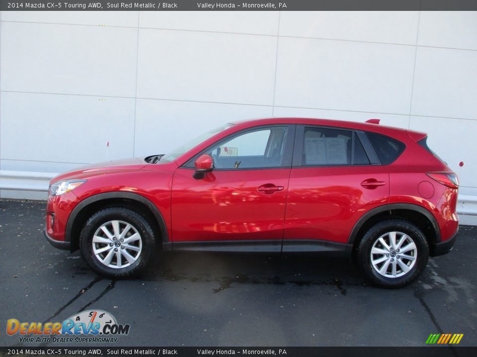 2014 Mazda CX-5 Touring AWD Soul Red Metallic / Black Photo #2