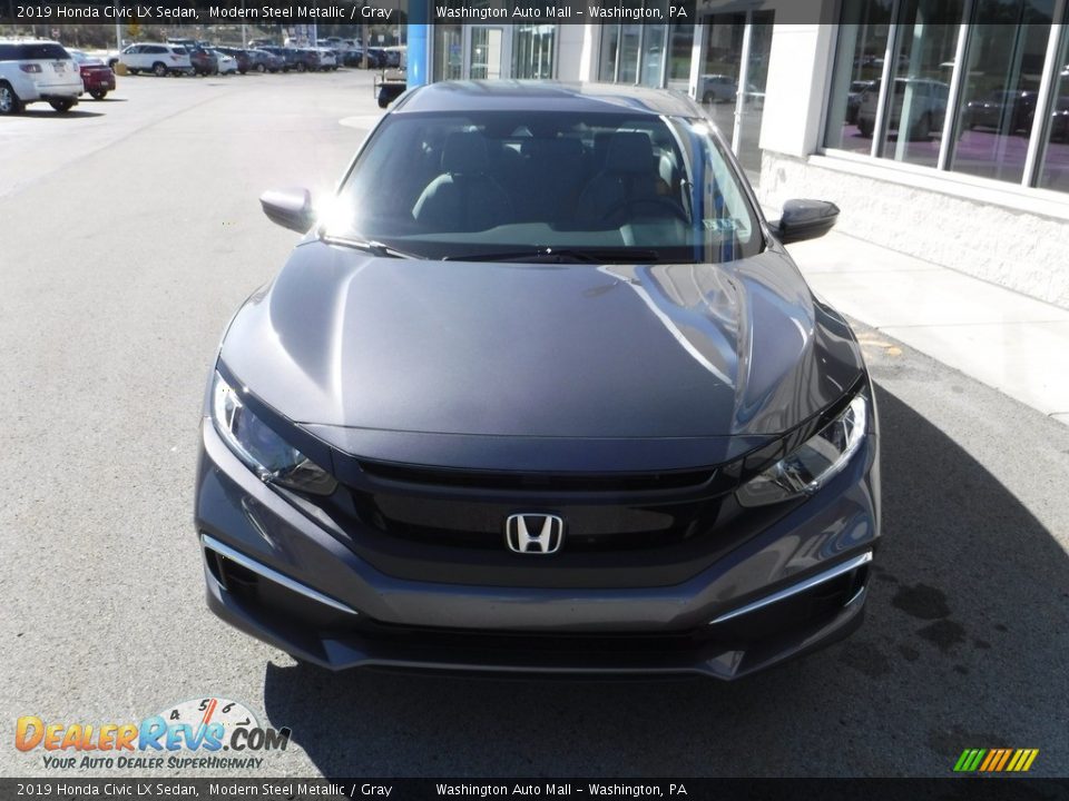 2019 Honda Civic LX Sedan Modern Steel Metallic / Gray Photo #4