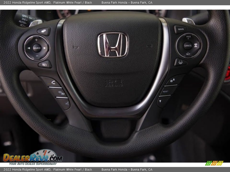 2022 Honda Ridgeline Sport AWD Steering Wheel Photo #21