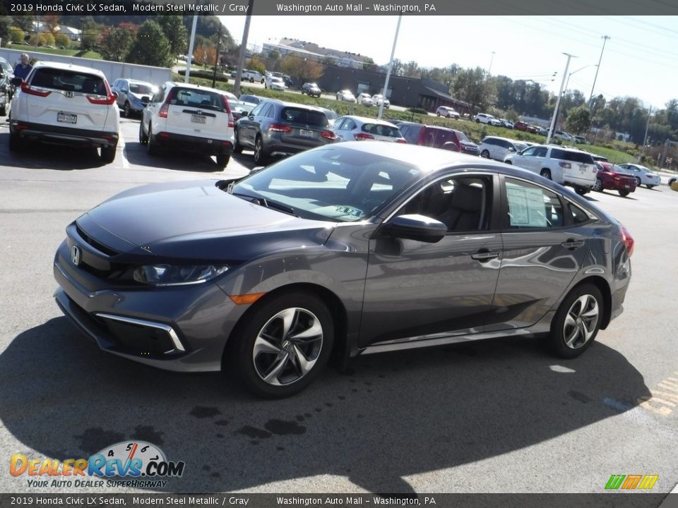 2019 Honda Civic LX Sedan Modern Steel Metallic / Gray Photo #5