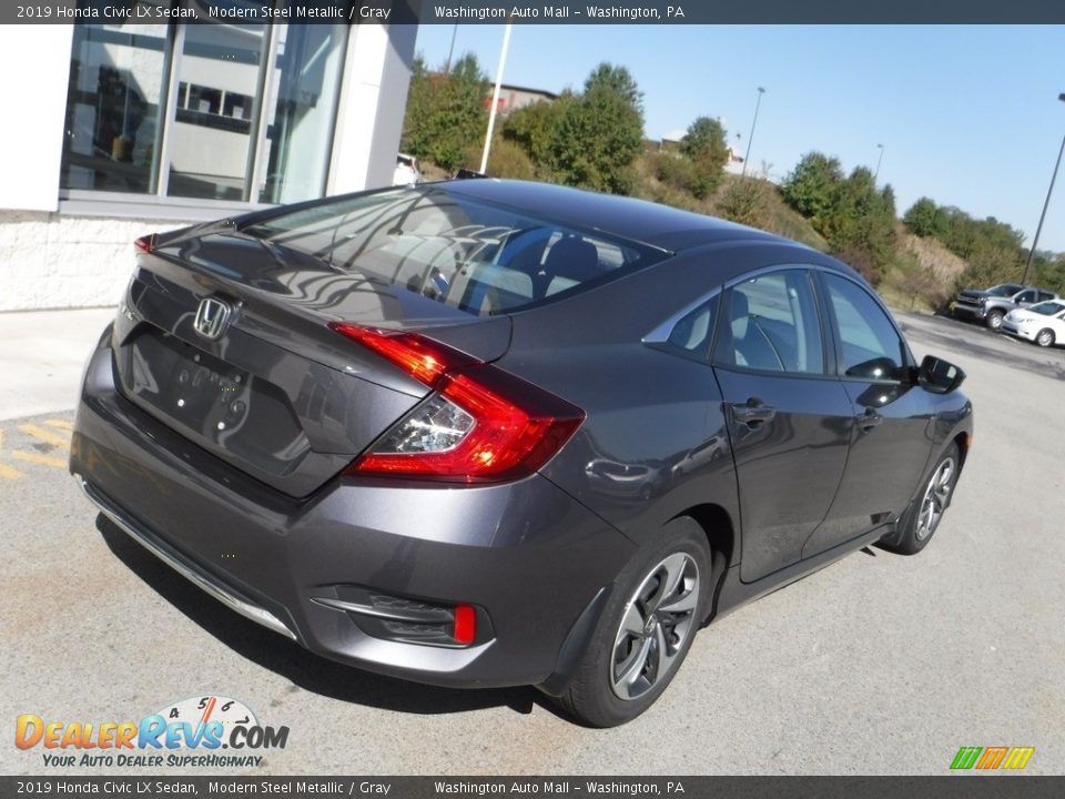 2019 Honda Civic LX Sedan Modern Steel Metallic / Gray Photo #9