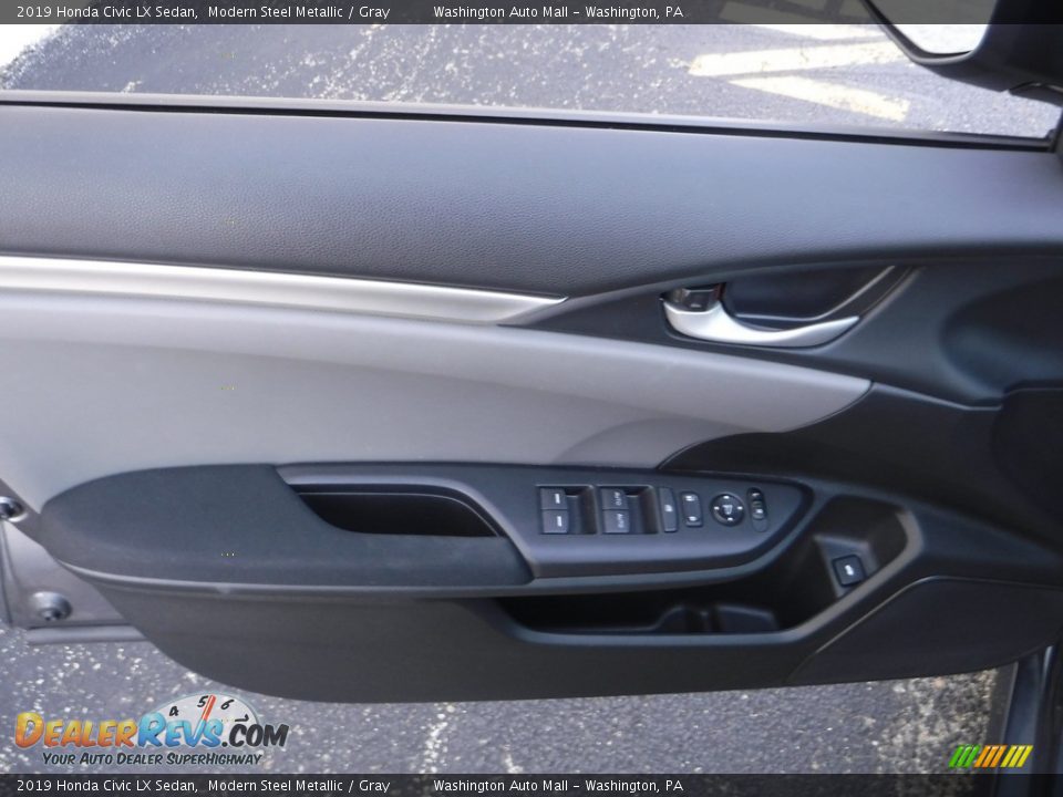 2019 Honda Civic LX Sedan Modern Steel Metallic / Gray Photo #11