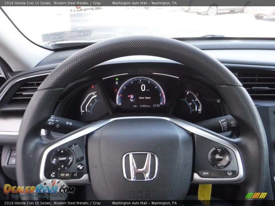 2019 Honda Civic LX Sedan Modern Steel Metallic / Gray Photo #18