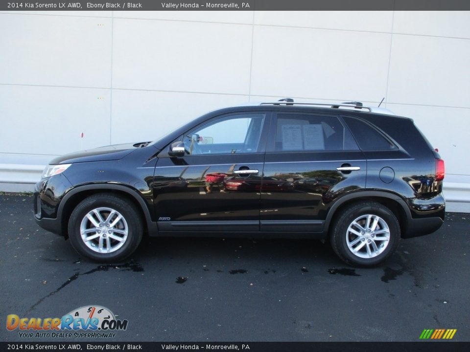 2014 Kia Sorento LX AWD Ebony Black / Black Photo #2