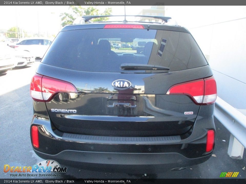 2014 Kia Sorento LX AWD Ebony Black / Black Photo #4