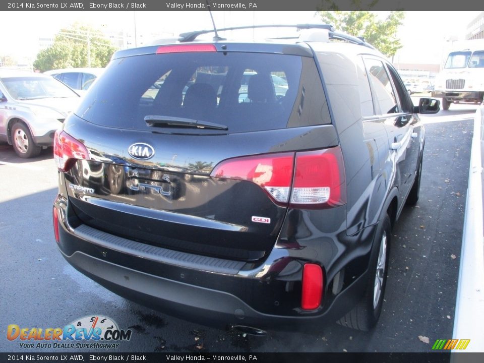 2014 Kia Sorento LX AWD Ebony Black / Black Photo #5