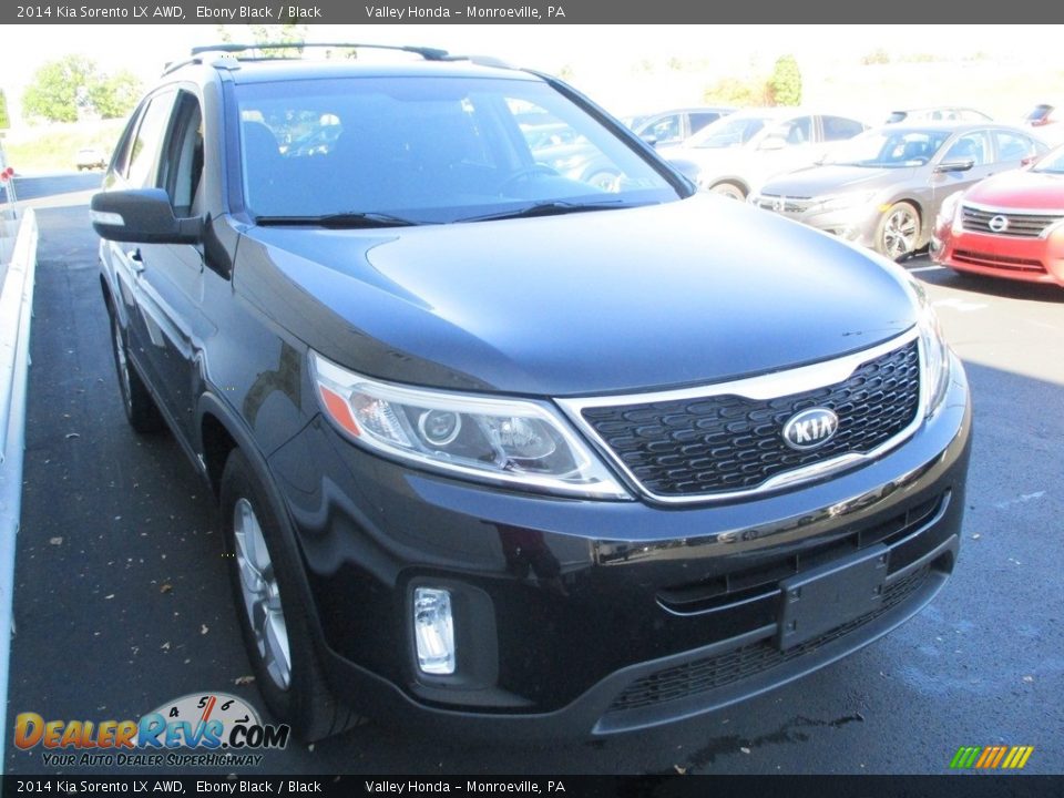 2014 Kia Sorento LX AWD Ebony Black / Black Photo #7