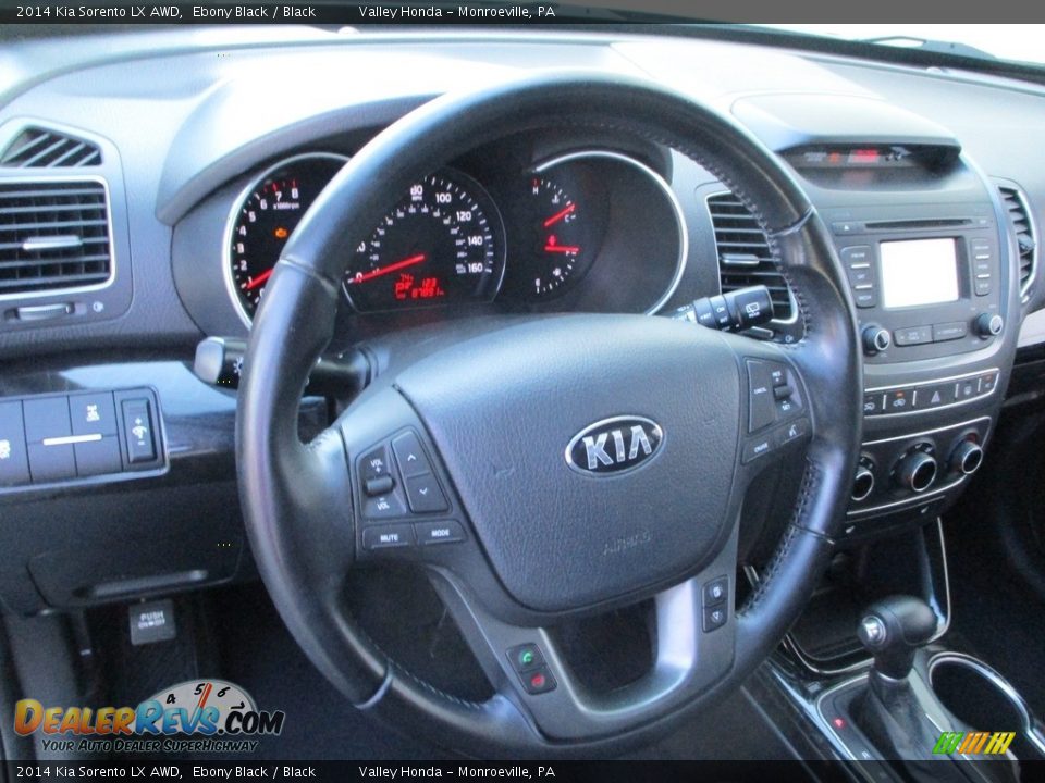 2014 Kia Sorento LX AWD Ebony Black / Black Photo #14