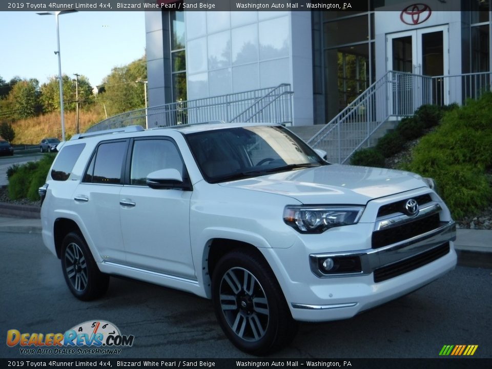 2019 Toyota 4Runner Limited 4x4 Blizzard White Pearl / Sand Beige Photo #1