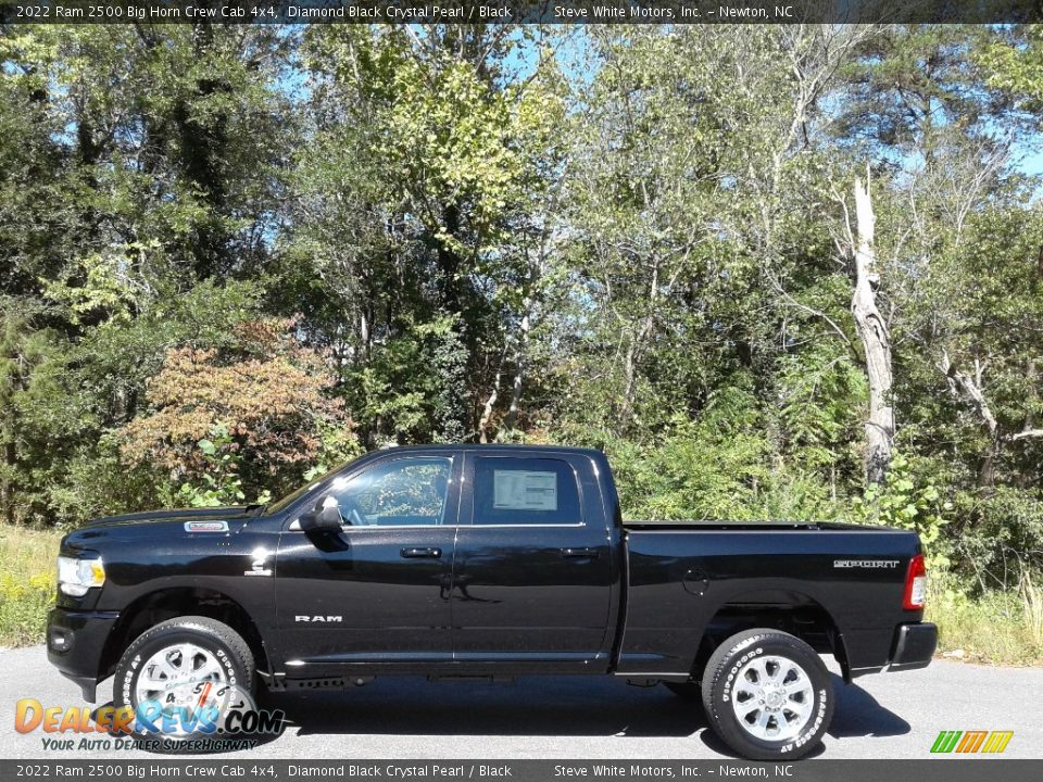 2022 Ram 2500 Big Horn Crew Cab 4x4 Diamond Black Crystal Pearl / Black Photo #1