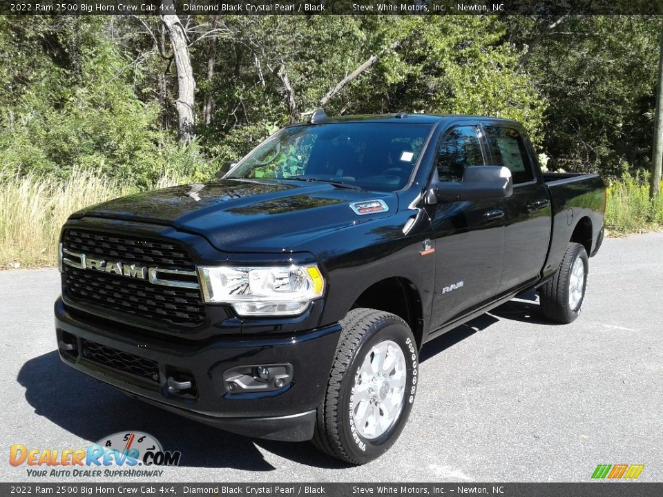 2022 Ram 2500 Big Horn Crew Cab 4x4 Diamond Black Crystal Pearl / Black Photo #2