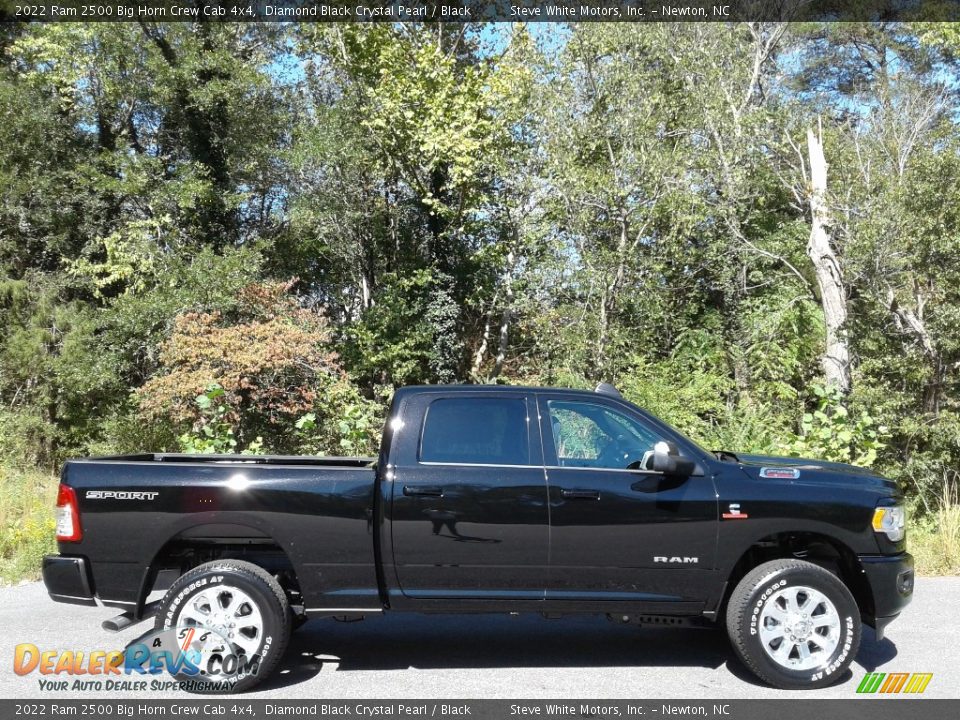 2022 Ram 2500 Big Horn Crew Cab 4x4 Diamond Black Crystal Pearl / Black Photo #5