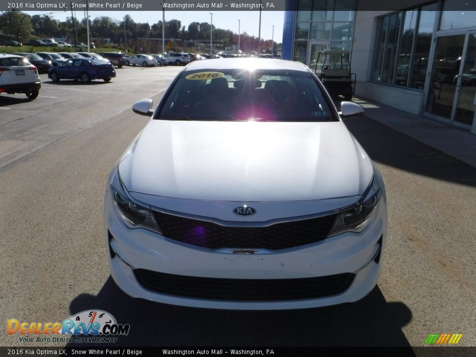 2016 Kia Optima LX Snow White Pearl / Beige Photo #3