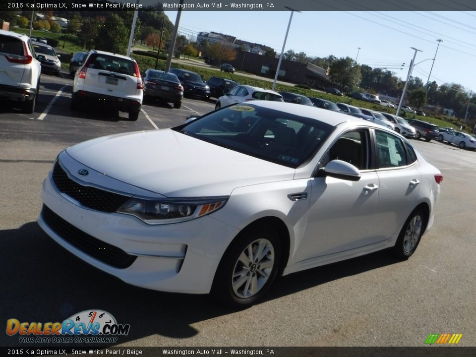 2016 Kia Optima LX Snow White Pearl / Beige Photo #4