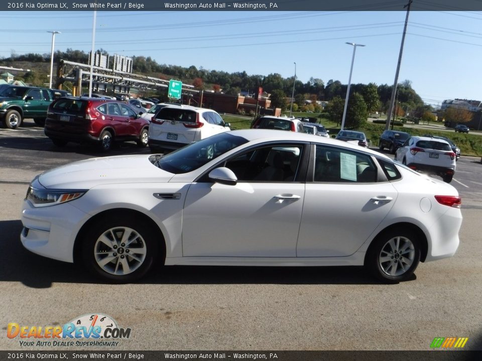 2016 Kia Optima LX Snow White Pearl / Beige Photo #5