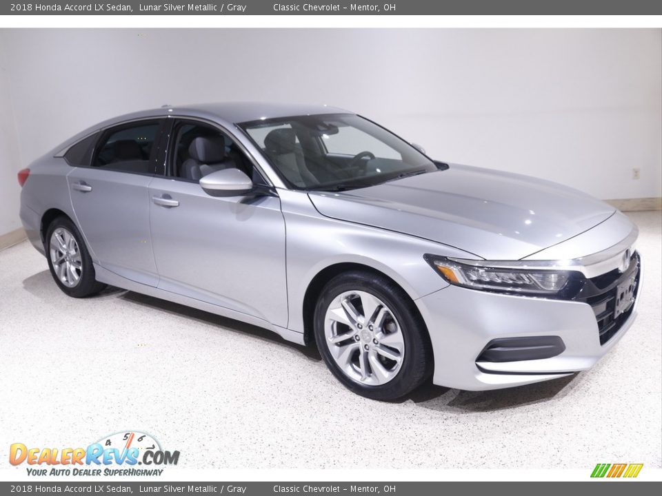 2018 Honda Accord LX Sedan Lunar Silver Metallic / Gray Photo #1