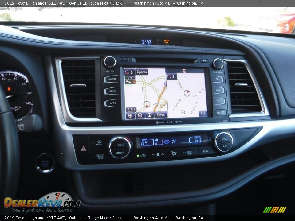 2019 Toyota Highlander XLE AWD Ooh La La Rouge Mica / Black Photo #4