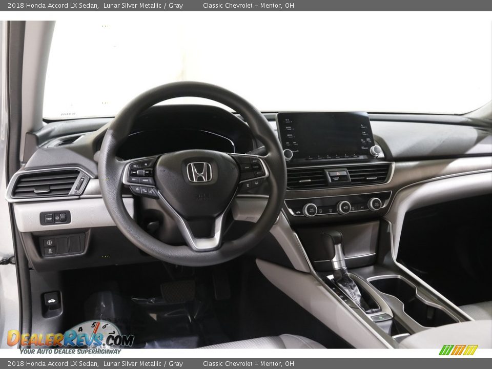 2018 Honda Accord LX Sedan Lunar Silver Metallic / Gray Photo #6
