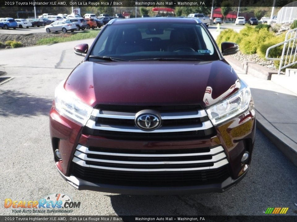 2019 Toyota Highlander XLE AWD Ooh La La Rouge Mica / Black Photo #12