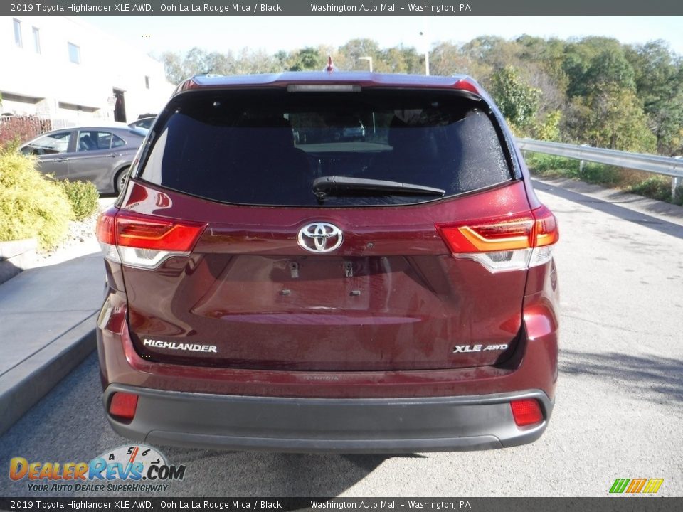 2019 Toyota Highlander XLE AWD Ooh La La Rouge Mica / Black Photo #16