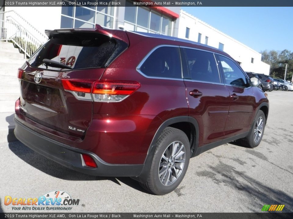 2019 Toyota Highlander XLE AWD Ooh La La Rouge Mica / Black Photo #17