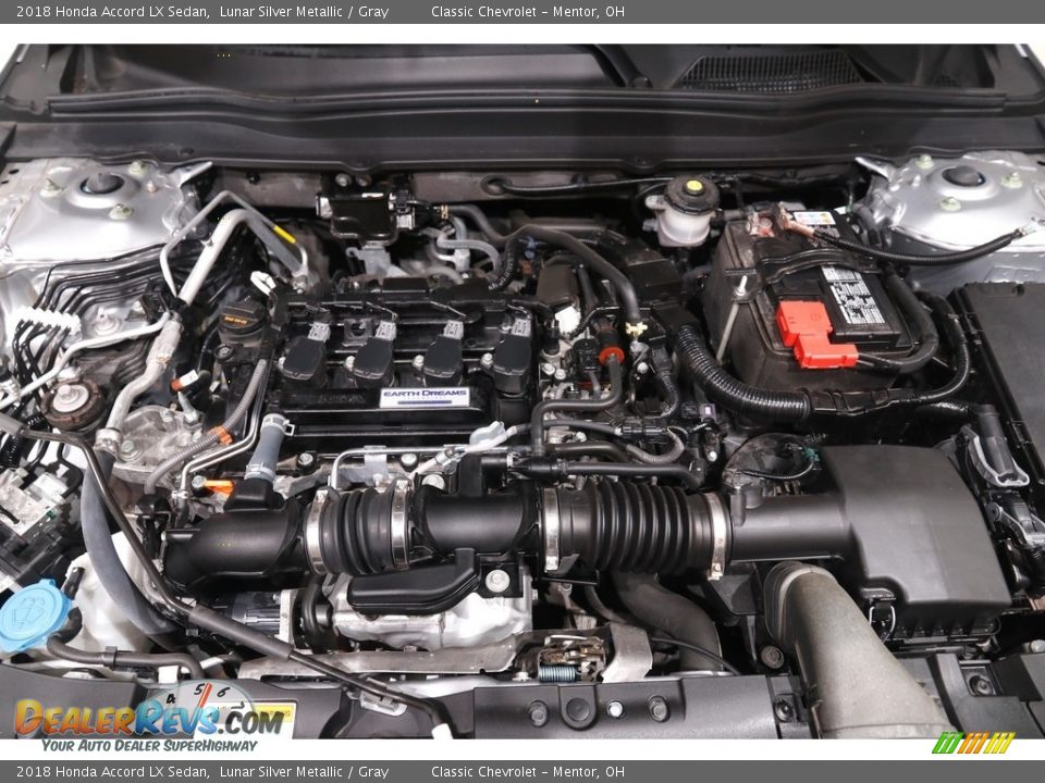 2018 Honda Accord LX Sedan Lunar Silver Metallic / Gray Photo #18