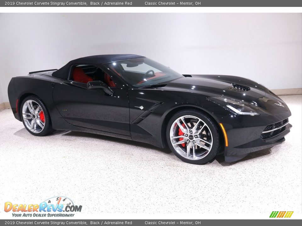 Black 2019 Chevrolet Corvette Stingray Convertible Photo #2