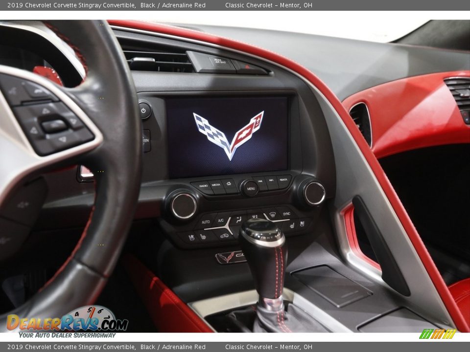 2019 Chevrolet Corvette Stingray Convertible Black / Adrenaline Red Photo #11