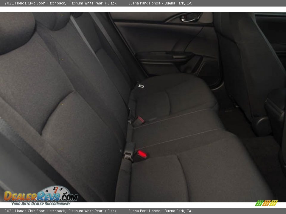 2021 Honda Civic Sport Hatchback Platinum White Pearl / Black Photo #25