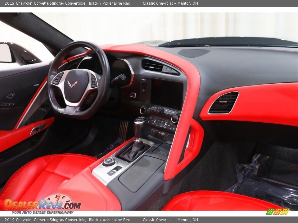 2019 Chevrolet Corvette Stingray Convertible Black / Adrenaline Red Photo #22