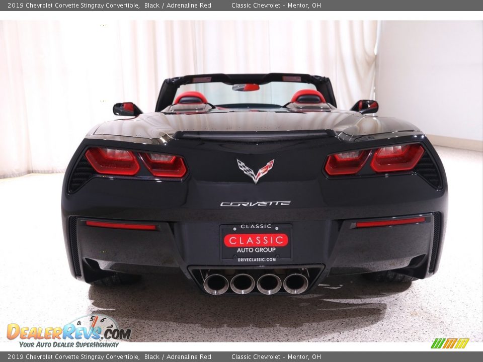 2019 Chevrolet Corvette Stingray Convertible Black / Adrenaline Red Photo #24