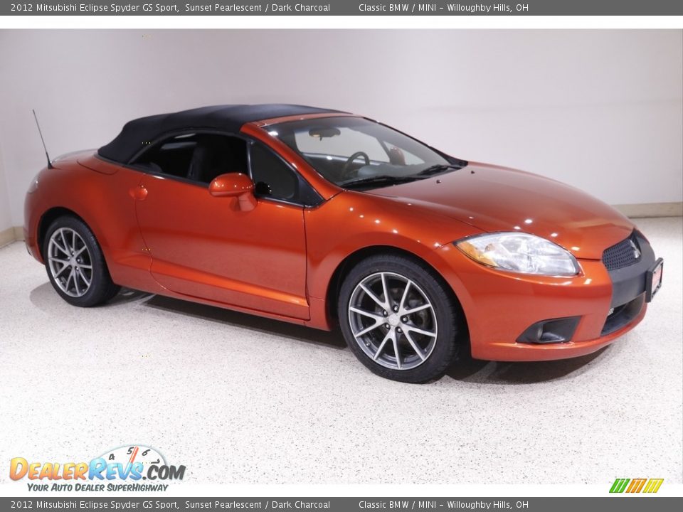 2012 Mitsubishi Eclipse Spyder GS Sport Sunset Pearlescent / Dark Charcoal Photo #2