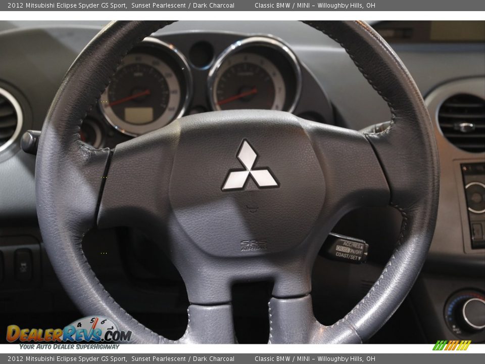 2012 Mitsubishi Eclipse Spyder GS Sport Steering Wheel Photo #8