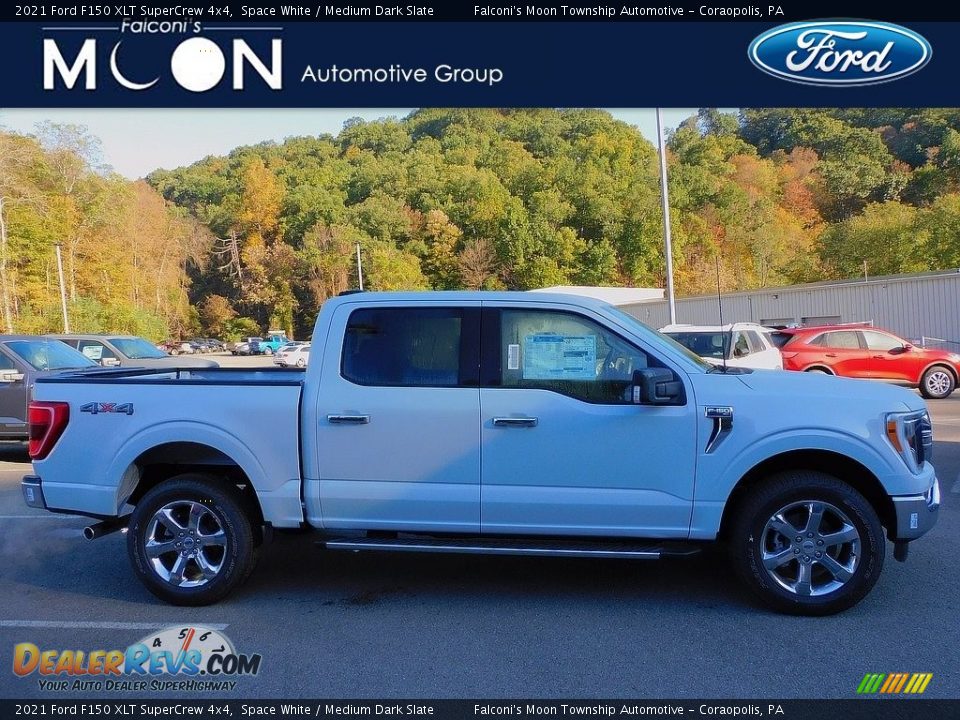 2021 Ford F150 XLT SuperCrew 4x4 Space White / Medium Dark Slate Photo #1