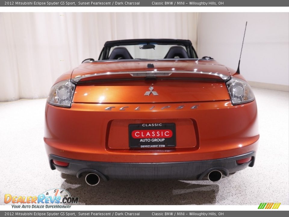 2012 Mitsubishi Eclipse Spyder GS Sport Sunset Pearlescent / Dark Charcoal Photo #19