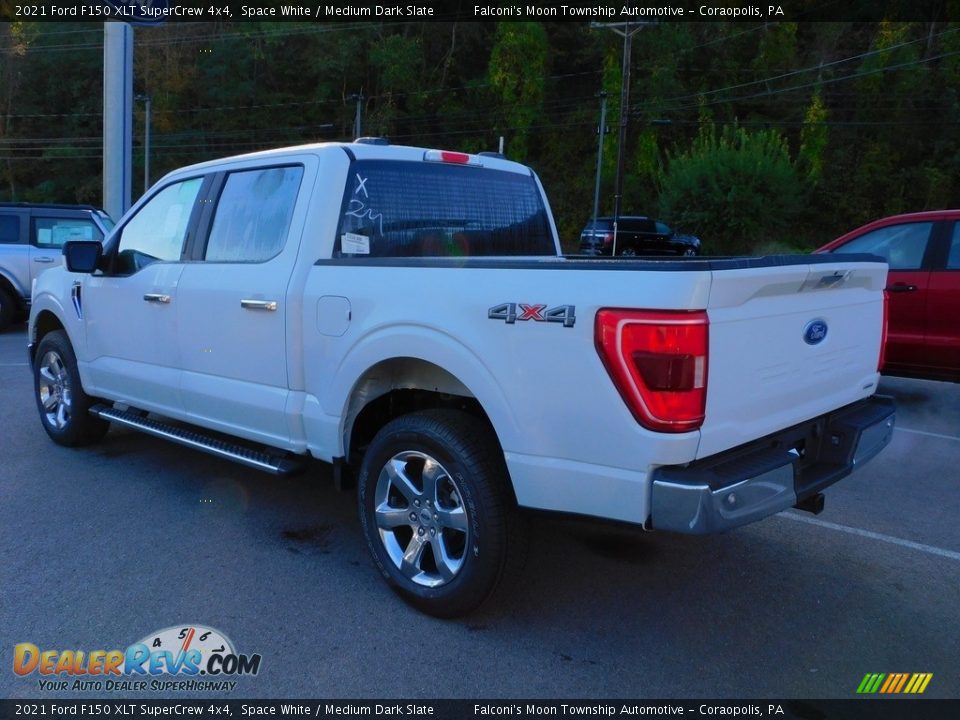 2021 Ford F150 XLT SuperCrew 4x4 Space White / Medium Dark Slate Photo #5