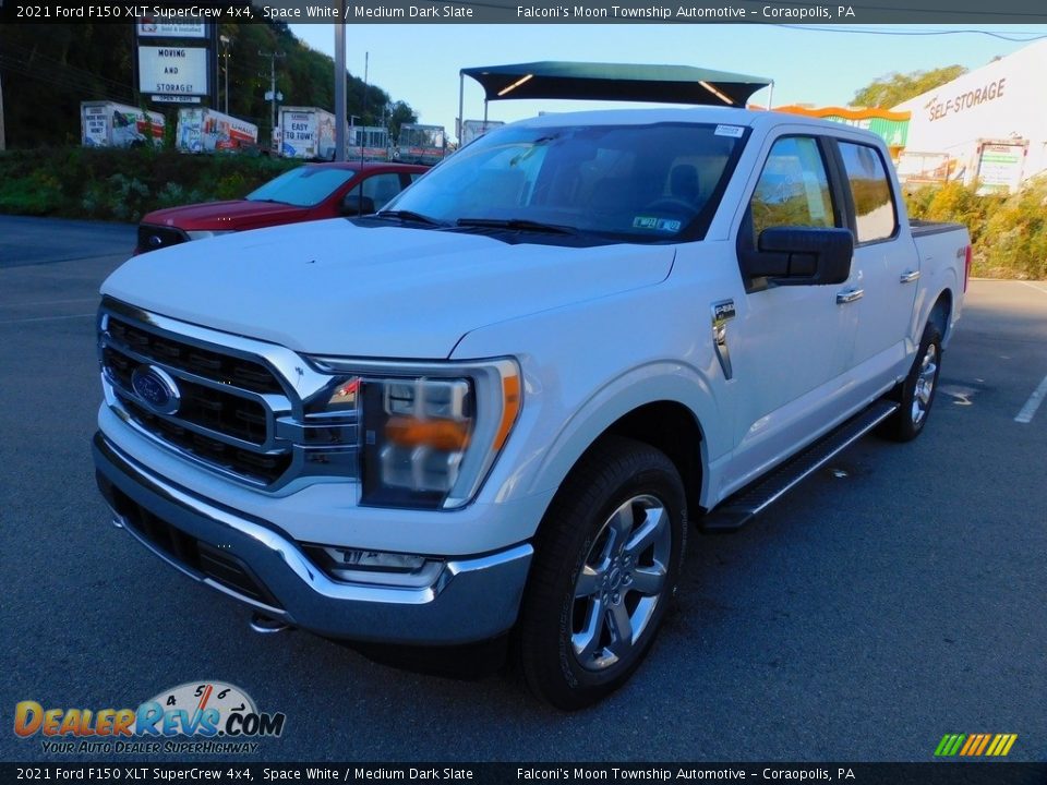 2021 Ford F150 XLT SuperCrew 4x4 Space White / Medium Dark Slate Photo #7