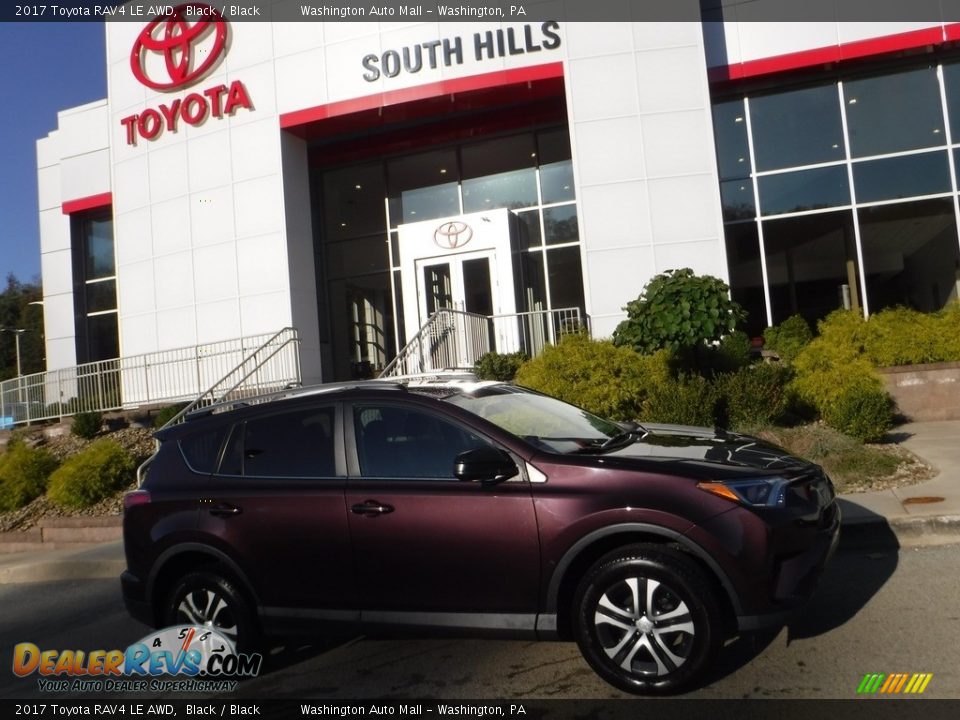 2017 Toyota RAV4 LE AWD Black / Black Photo #2